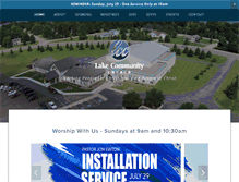 Tablet Screenshot of lakecommunity.org